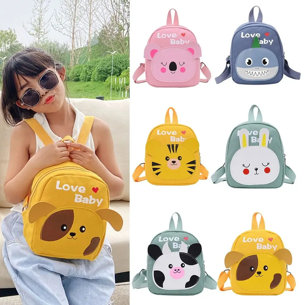 

Rabbit Cartoon Kids Schoolbag Fashion Birthday Gifts Canvas Kindergarten Schoolbags Mini Shark Cute Backpack For Girls Boys