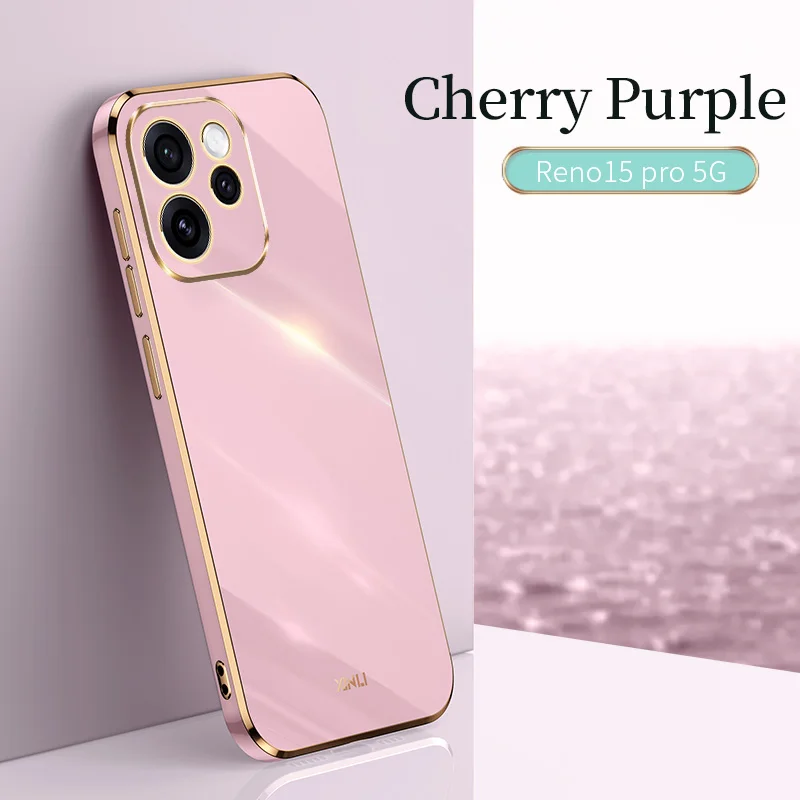 Luxury Colorfast Plating Phone Case - Soft Straight Edge Back Cover Shell