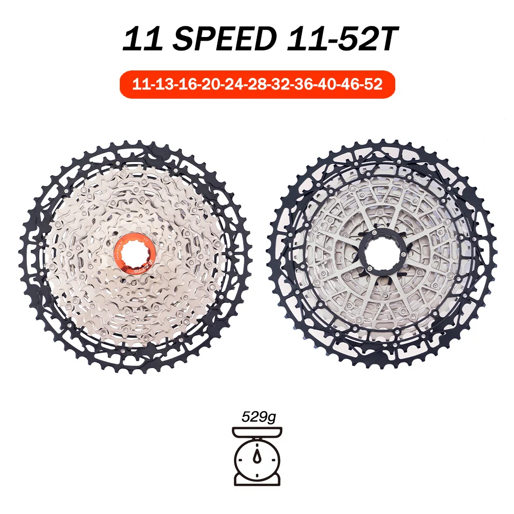 ZTTO MTB 11Speed 11-46 11-48 11-50 Kassette Langlebiger Stahl K7 für Mountainbike Kompatibel mit XX1 GX M7000 U6000 Schalthebel HG – Detail 16