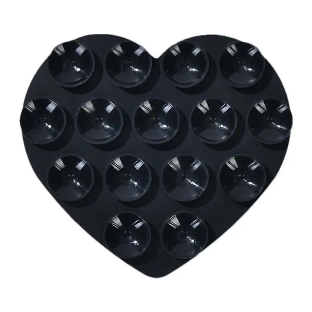 1PC Herz-form Sucker Unterstützung Silikon Sucker Starke Adsorption Handy Feste Pad Hand-Freies Waschbar Saugnapf halterung – Detail 5