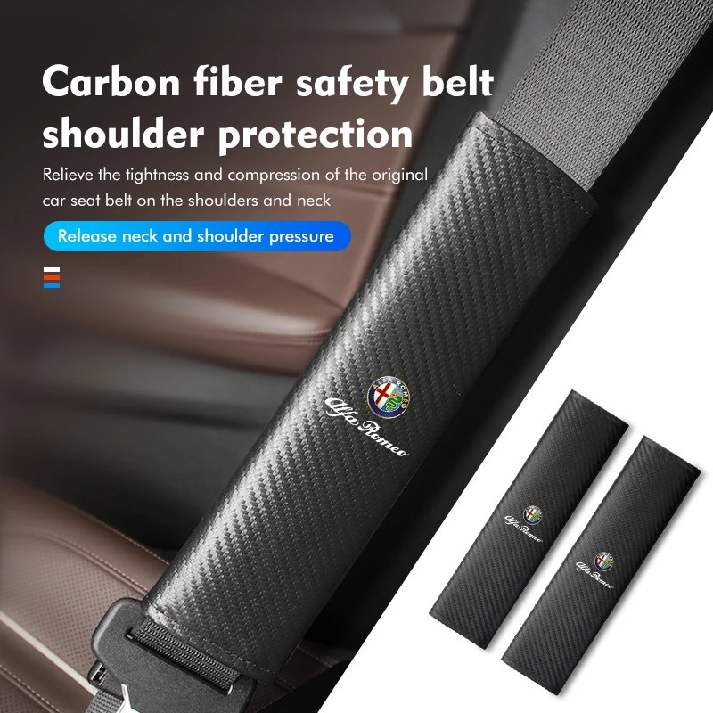 Coprispalle Universale In Carbonio Per Seggiolino Auto Per Alfa Romeo Gt Stelvio F1 Brera Volante Tonale Gloria Disco