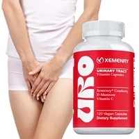 Urinary Tract Vitamin Capsules - with Cranberry, D-Mannose, Vitamin C - Urinary Tract Cleanliness, Bladder Health - 120 Capsules