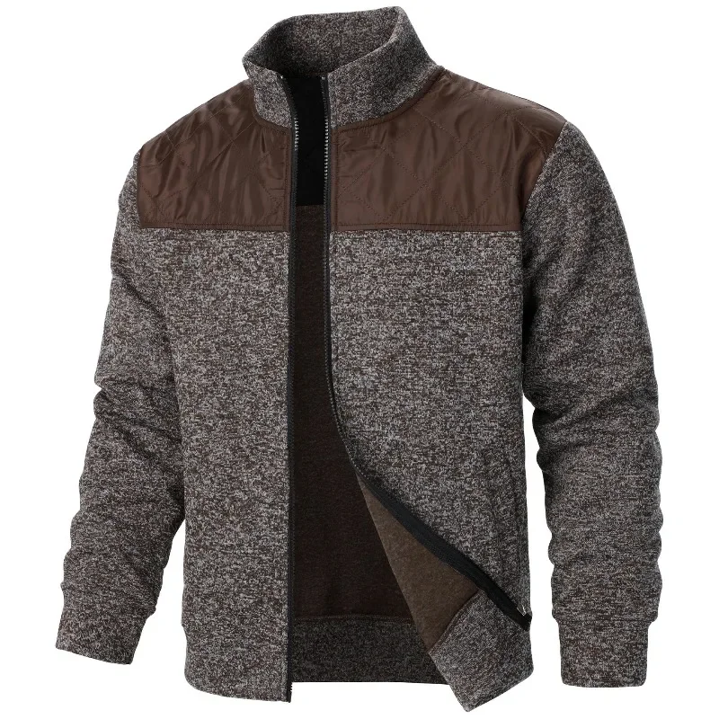 Animal Game Men's Casual Fleece Sweatshirt Zipper Cardigan Jacket Coats Outdoor Tracksuit Men Jumpers Autumn Lightweight Tops