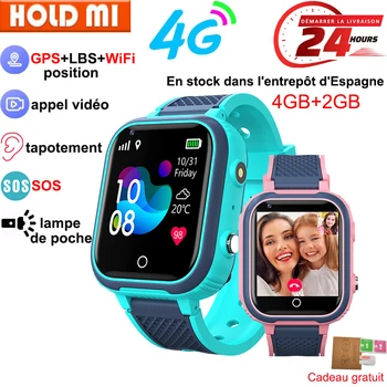 LT21 4G montre intelligente enfants GPS WIFI appel vidéo SOS IP67 étanche enfant Smartwatch caméra moniteur Tracker Location téléphone montre