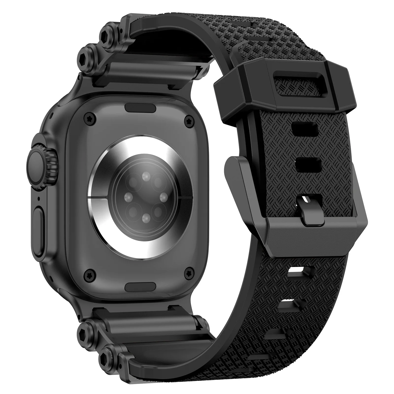Durable Metal & Rubber Strap for Smartwatch - 49mm Band Accessory Bracelet