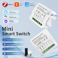 Zigbee 3.0 Smart Wireless Switch 1/2/3 Channels 16A/10A/5A 100-240V Voice Control Compatible with Alexa Google Home Smart Home