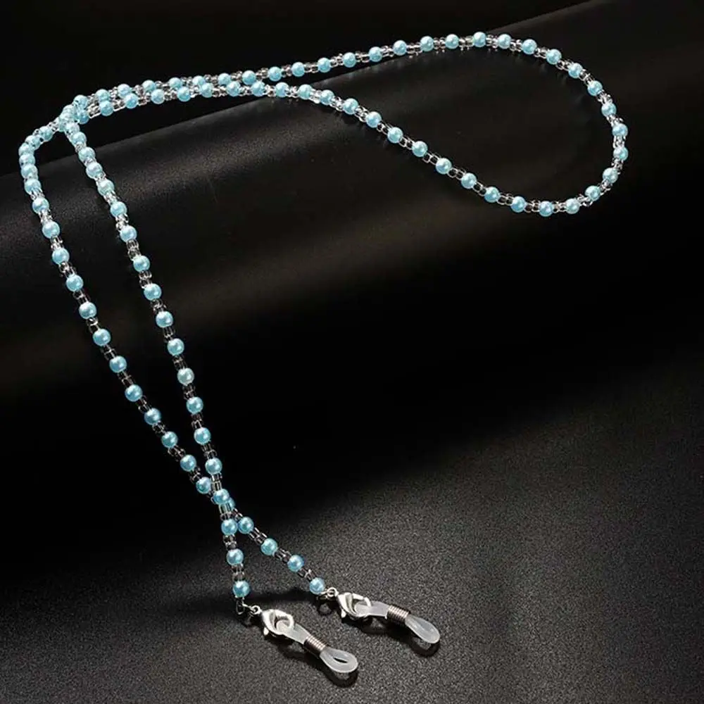 Women Pearl Beaded Mask Lanyard Eeyglasses Rope Sunglasses Chains Glasses Chains Beads Glasses Chain Mask Chains Spectacle Cord - 3