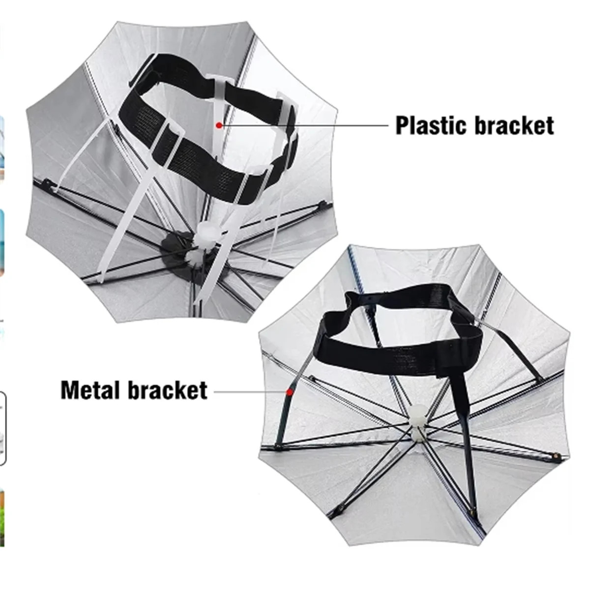 Folding Umbrella Hat Rain Sun Shade Fishing Camping Headwear sun hats umbrella hat rain umbrella hat fishing hats