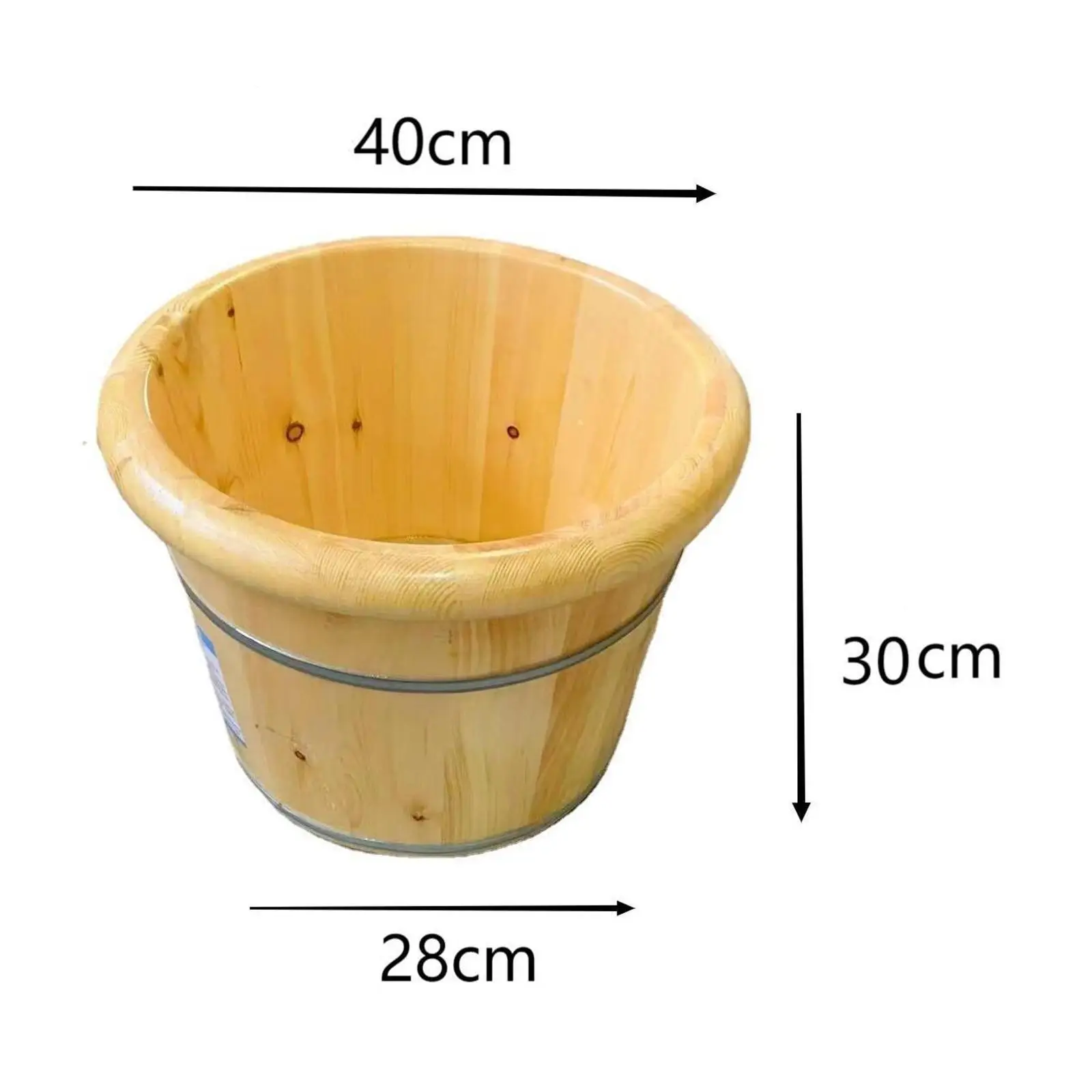 Solid Wood Foot Tub Home Foot SPA Portable Foot Bath Basin Foot Bath Barrel for Sauna Home Women and Men Bathroom Outdoor