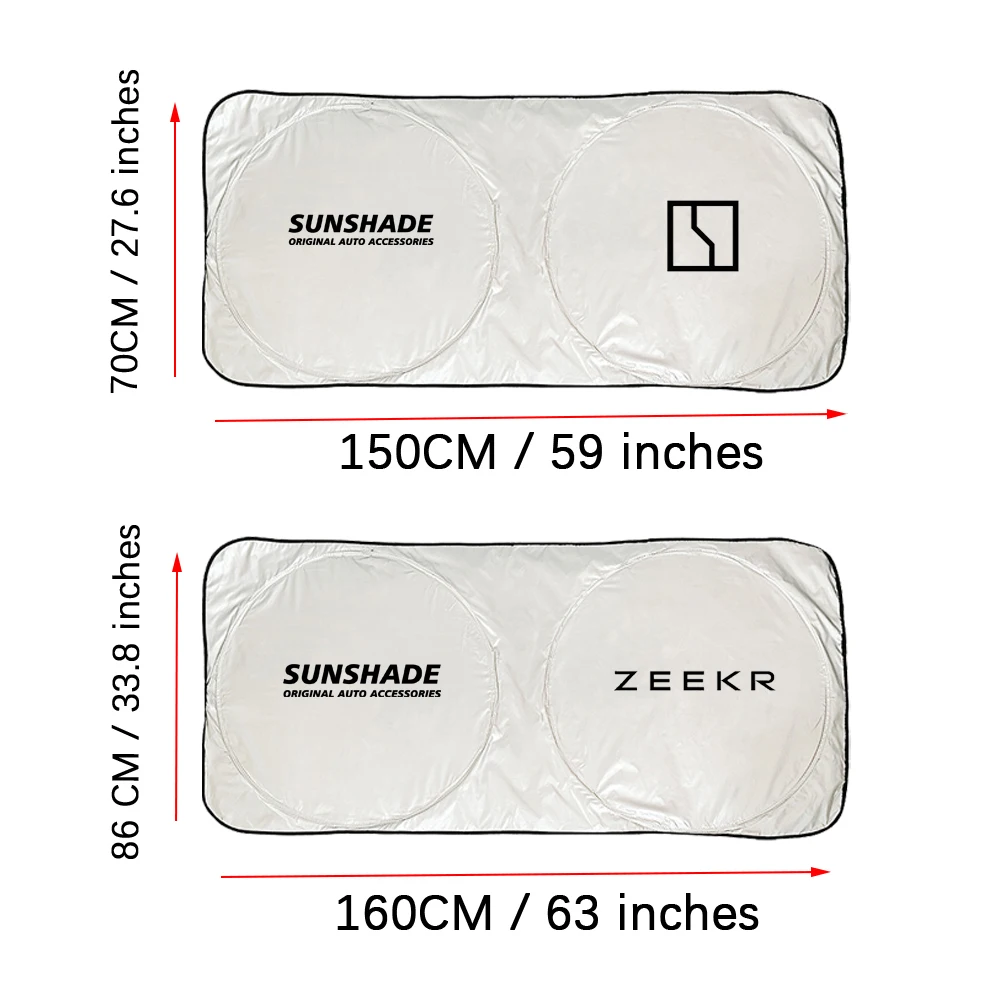 자동차 앞 유리 햇빛가리개 커버, 단열 커버, Geely Zeekr 001 EV Zeekr 009 Zeekr X 003 007 2022 2023 2024, 자동차 액세서리