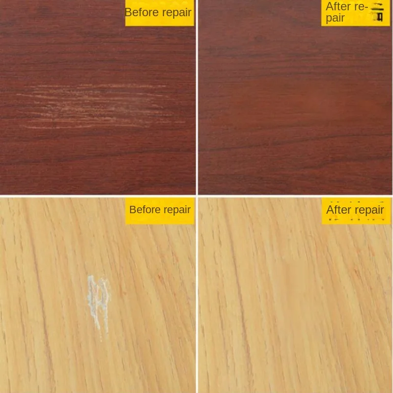 Wood Repair Furniture Scratch Filler Remover Wooden Floor Touch Up Tool Restore for DIY Cabinet Floor Door Wardrobe Holes