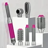 ENZO 220V Professional Multifunctional 6 in 1 Hair Dryer Hair Curler Straighter Air Comb Styling Tools Negative Ions Air Warp 6
