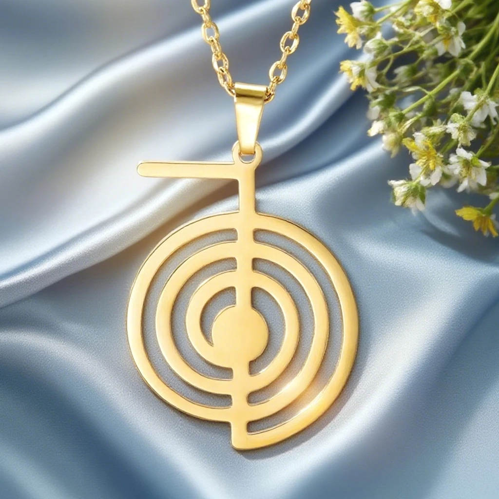 New Styles Cho Ku Rei Reiki Pendant Choku Rei Spiral Power Healer's Jewelry - Pe