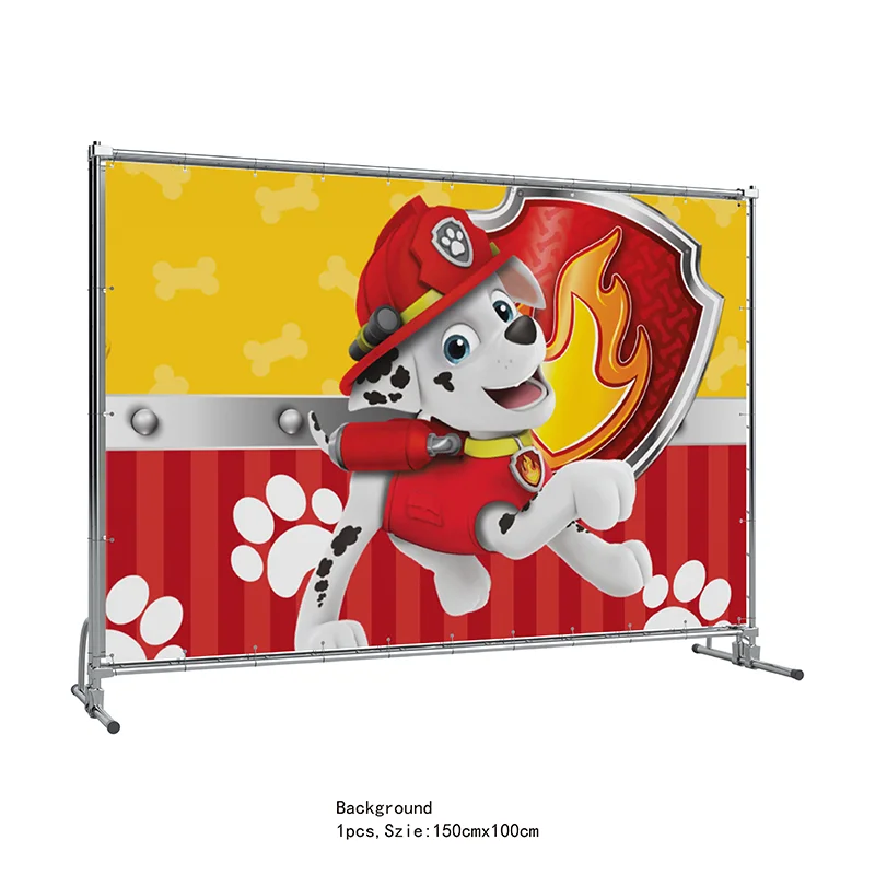 PAW PATROL Cartoon Birthday Party Plate Cups banner Decorations Paw Patrol Marsha Theme Baby Shower Kids Birthday Party Supplies