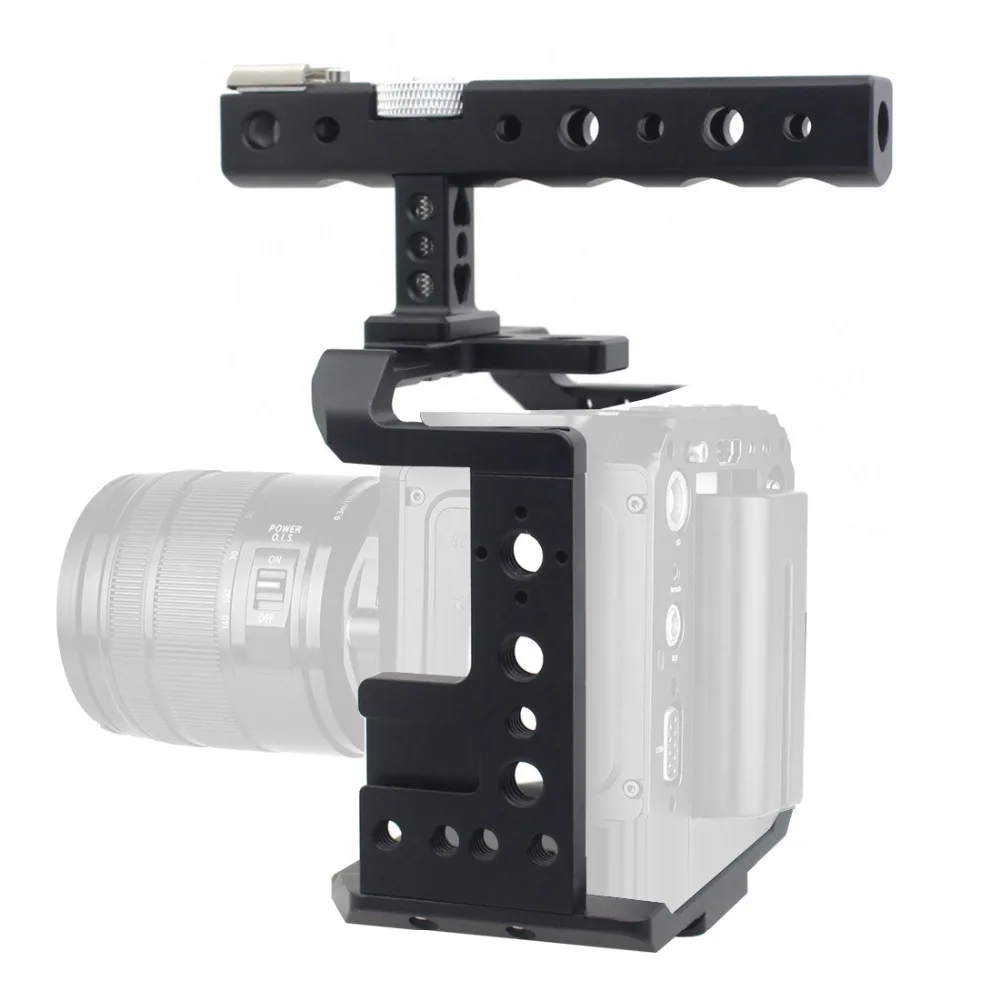 Aluminium Video Kamera Käfig Montieren Stabilisator Rig mit Top Griff Für Z CAM E2 E2-S6 / F6 / F8 4K Kino Kamera Protector – Detail 8