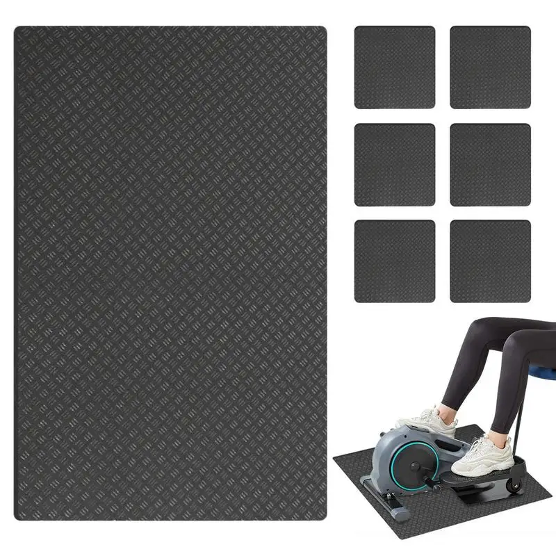 Treadmill Floor Mat Noise Reduction Washing Machine Pad Exercise Equipment Mat For Treadmill Workout Floor Protector For Carpet