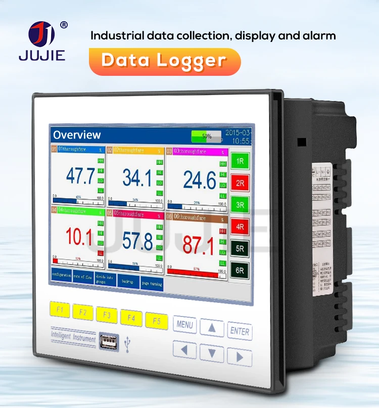 Temperature Data Logger Humidity Pressure Voltage Current Real Time Datalogger w