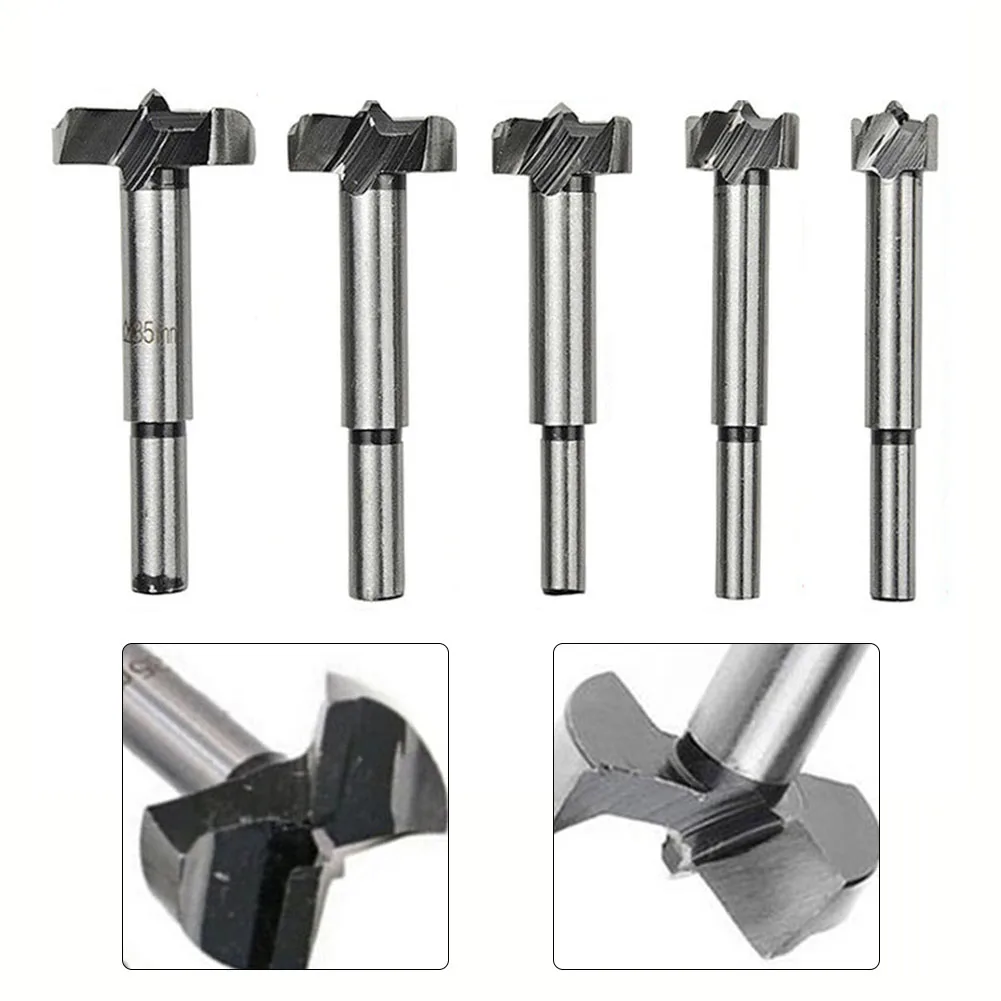 

5pcs 15-35mm Wood Drill Bit Self Centering Hole Saw Cutter Wood Hole Drilling Tools Forstner Drill Bit Tools Set