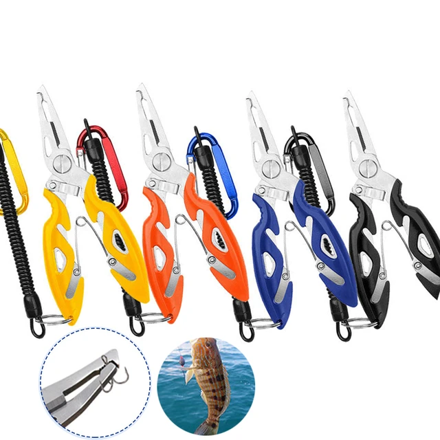 Fishing Plier Scissor Braid Line Lure Cutter Multifunction Hook Remover  Fish Use Tongs with Rope Binding Hook Pliers Tackle Tool - AliExpress