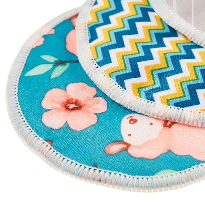 6PCS Soft Bamboo Reusable Washable Breast Liners Milk Care Nursing Pads Postpartum Accessories Mama Lactation Breastfeeding Pads 4