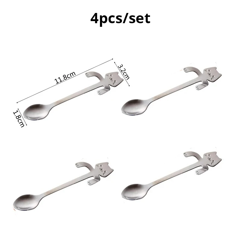 4pcs silvery