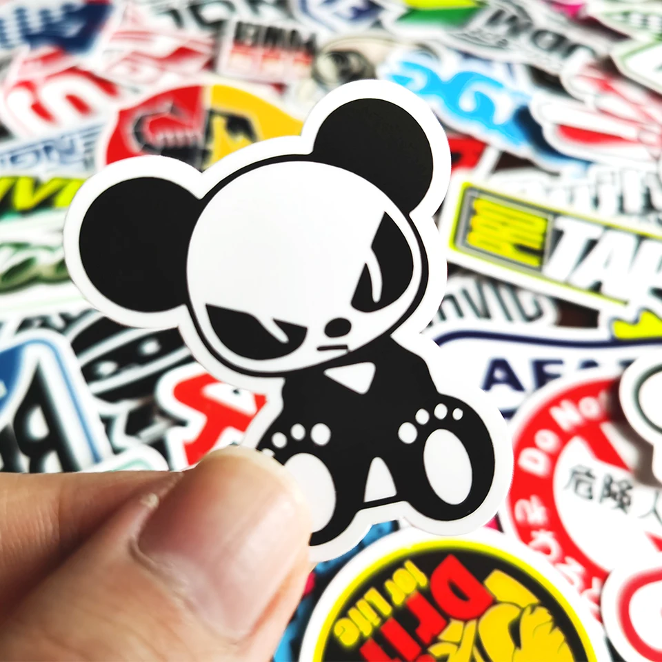 10/52Pcs Hoonigan Stickers Hoonigan Car JDM Racing Car Graffi Stickers Per Laptop Fai Da Te Skateboard Moto Bicicletta Sticker - Foto 11