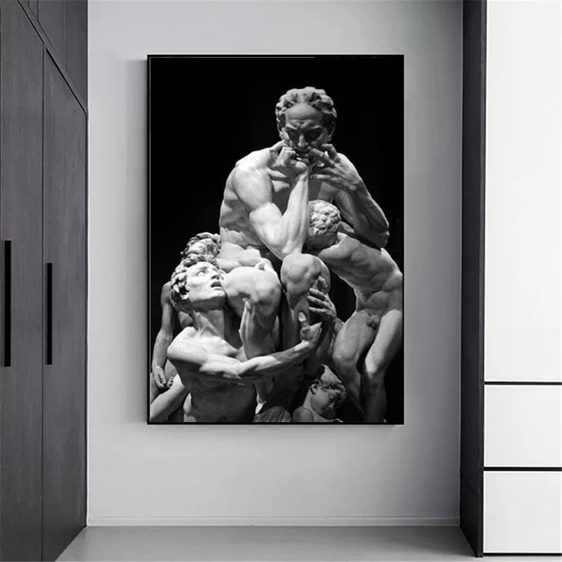 

Statue Art Canvas Painting Abstract Posters and Prints Wall Art Pictures Modern Artwork for Living Room Home Wall Decor