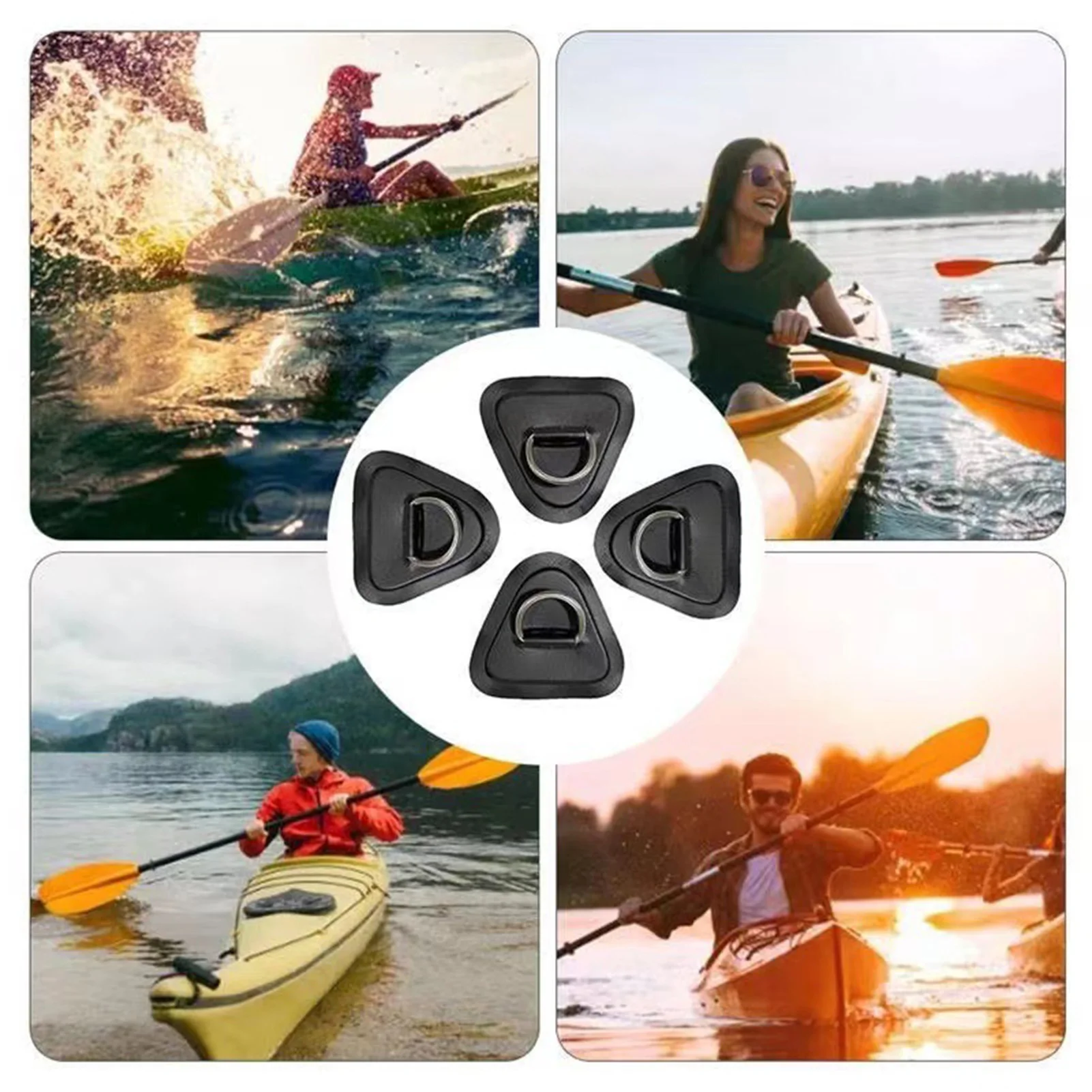 Parche Con Anillo En D De Acero Inoxidable Para Kayak O Bote Inflable: Fácil Instalación Y Resistente