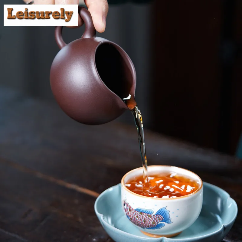 240ml Yixing Zisha Tea Pitcher Divide Tea Cha Hai Dispenser Household Justice Cup Fair Mug Chinese Tea Set Decoration Supplies