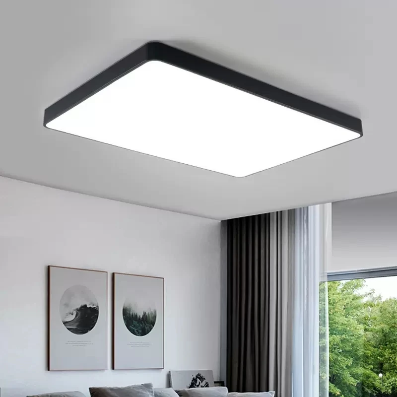 

Modern LED Ceiling Light Minimalist Square Black White Decor Lamp For Bedroom Living Room Hall Dining Room Aisle Indoor Lighting