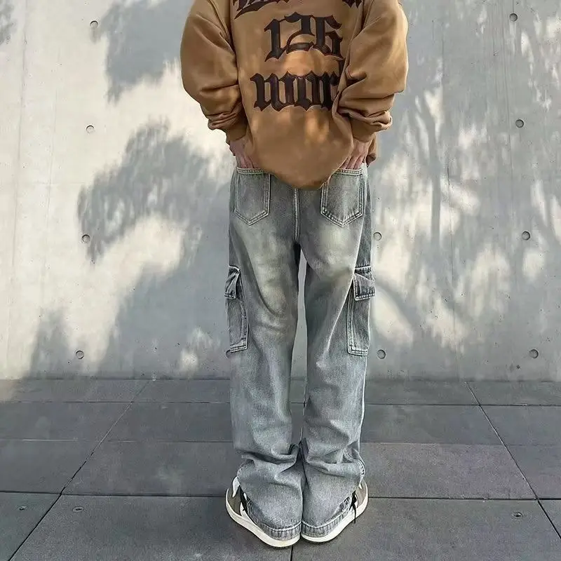 Oversize Pants Cargo Y2k Sweatpants Male Men Trousers Man Casual Black Men's Hip Hop Overalls Trendyol Baggy Women's Fashion