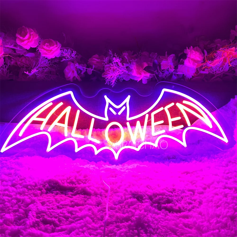 

Bat Shape LED Neon Sign Lights Party Bar Birthday Decoration for Boys Wall Gaming Room Decor Signboard Neon Led Lights Lamps