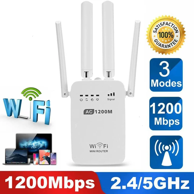 Repetidor WiFi inalámbrico de largo alcance, amplificador de señal 5G,  extensor de red, 1200Mbps, 5 Ghz, nuevo - AliExpress