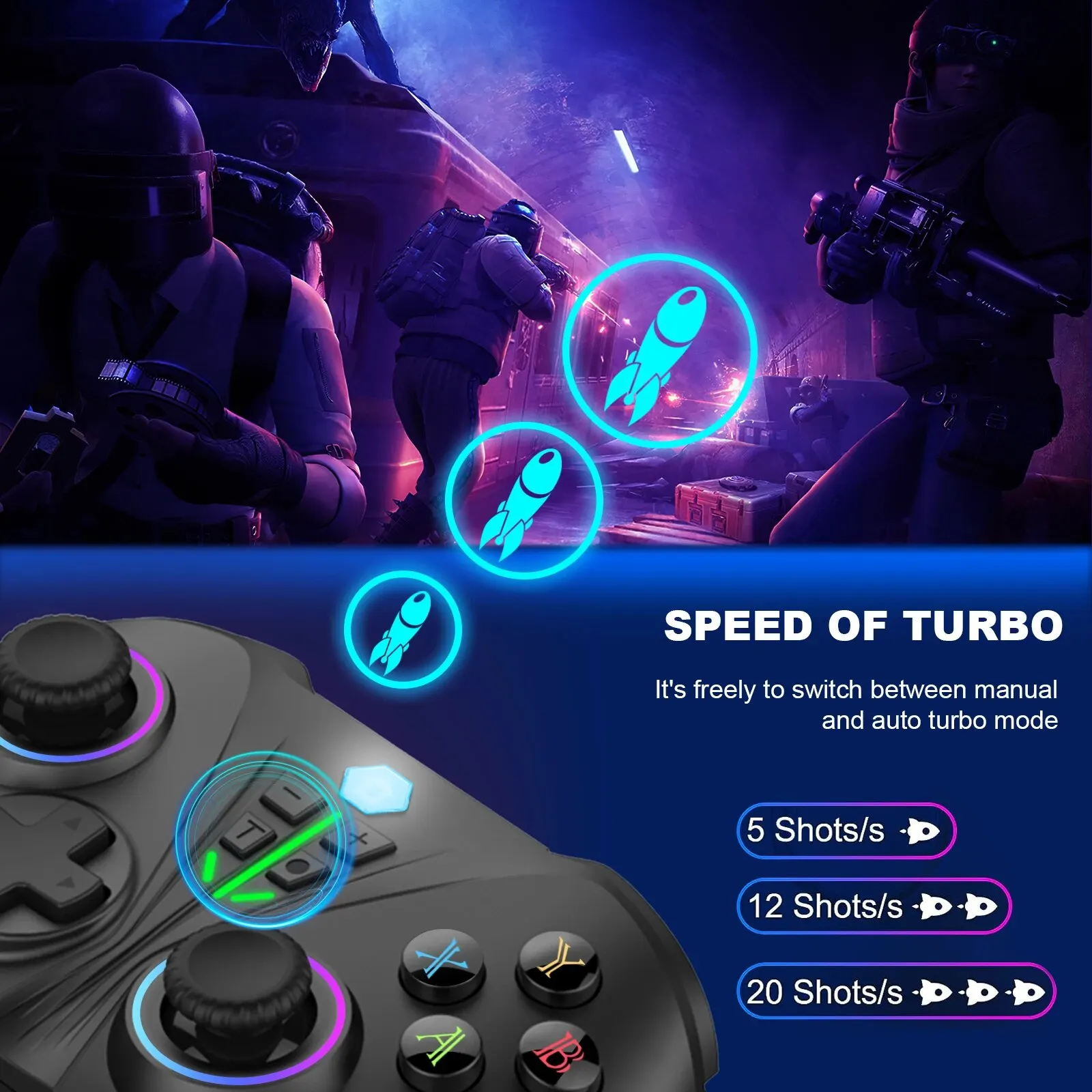 Xbox One ø S/X Ʈѷ M1/M2 Ű   е,  PC  6    ڵ, 2.4G