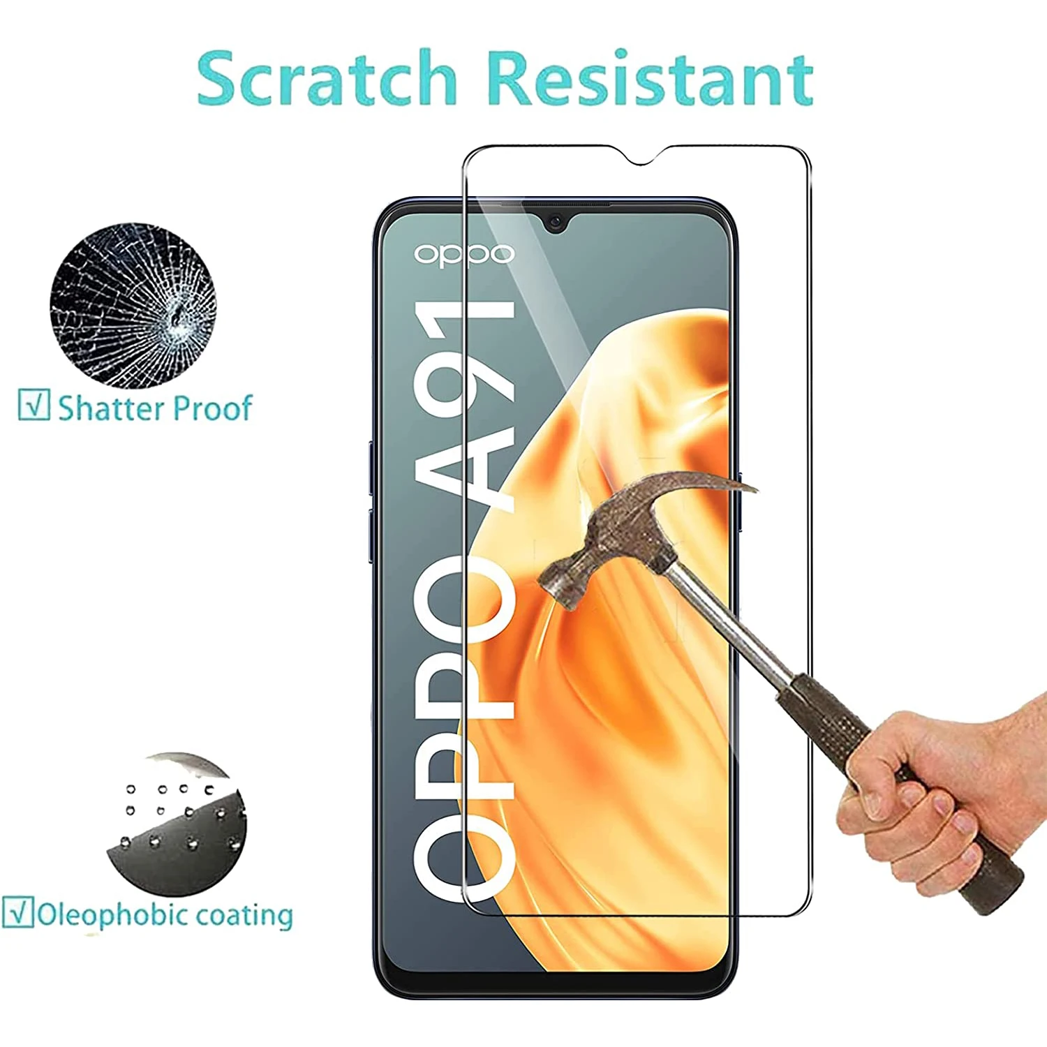 HD Tempered Glass Film Screen Protector - 2/3/4 Pack