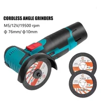 Brush motor 12v Mini Angle Grinder Rechargeable Grinding Tool Polishing Grinding Machine For Cutting Diamond Cordless Power Tool 2