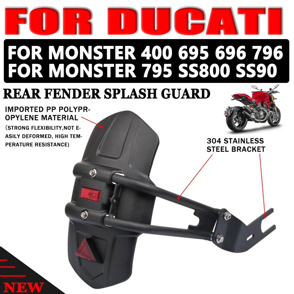 

Rear Fender Splash Mud Dust Guard Mudguard Cover For Ducati Monster 400 695 696 796 821 797 795 ss800 ss900 Scrambler 400 Parts