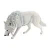 Mini Wolf Figurine Home Decor Hand Painted Model Collection Educational Toy for 1