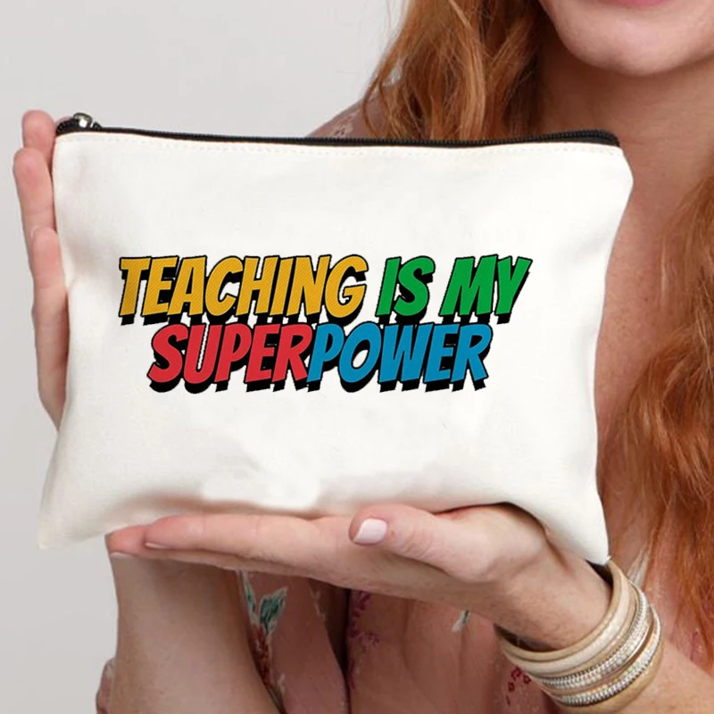 lipstick bag Travel Makeup Bag Makeup Bag BagsWomen School Teacher Gift Cosmetic Bag pouch wallet Portable Organizer Pouch Bag 4