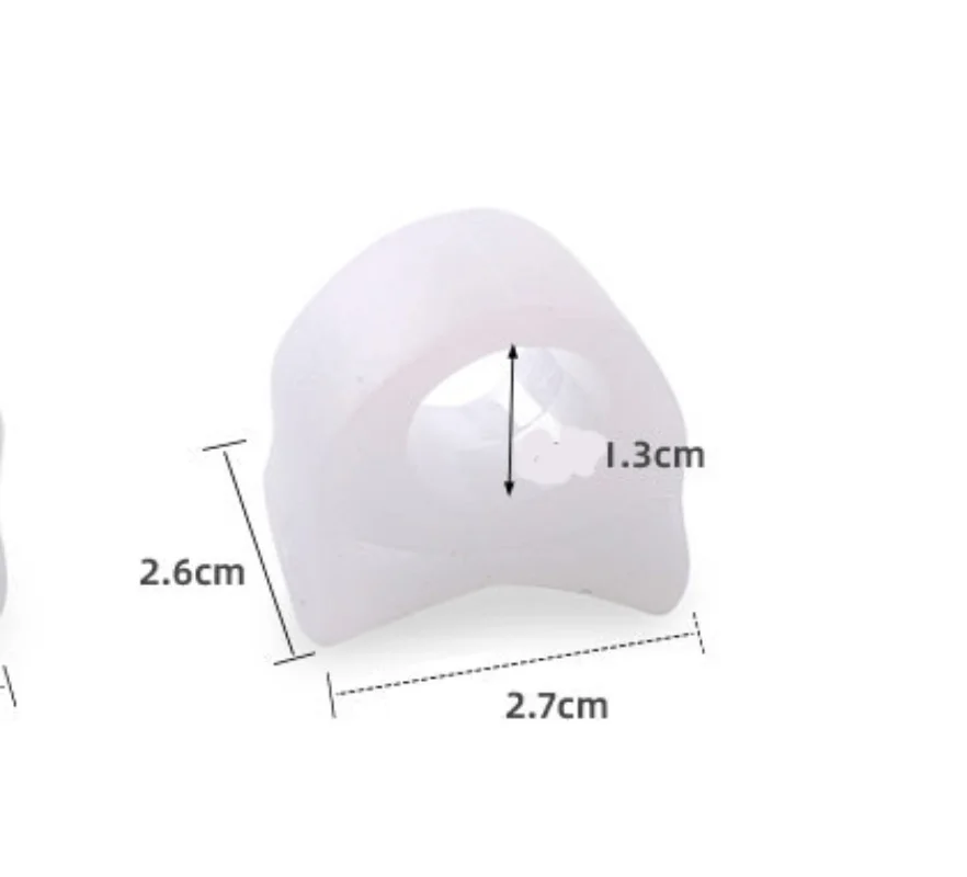Silicone Toes Separator Bunion Bone Ectropion Adjuster Spacer Outer Appliance Foot Care Tools Hallux Valgus Corrector 2Pcs = 1Pair toe separators,toe corrector,toe spreader,finger toe separator