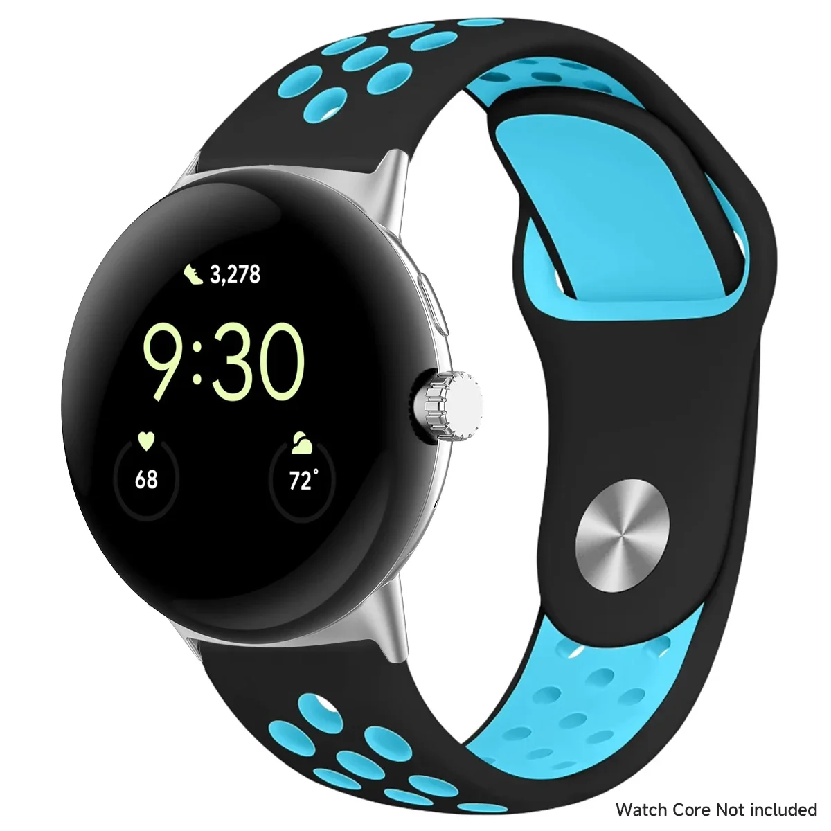 Breathable Silicone Sports Band for Google Pixel Watch - 41mm & 45mm Accessory Bracelet