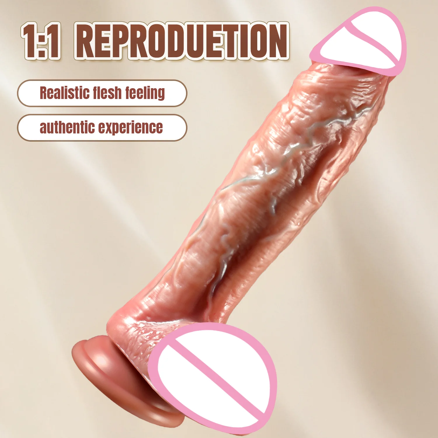Super realistischer Dildo für weibliche Masturbation, Überlänge, Penis, Penetration, Anal, flexibel, großer Schwanz, sexy Sexspielzeug für Erwachsene für Frauen 1