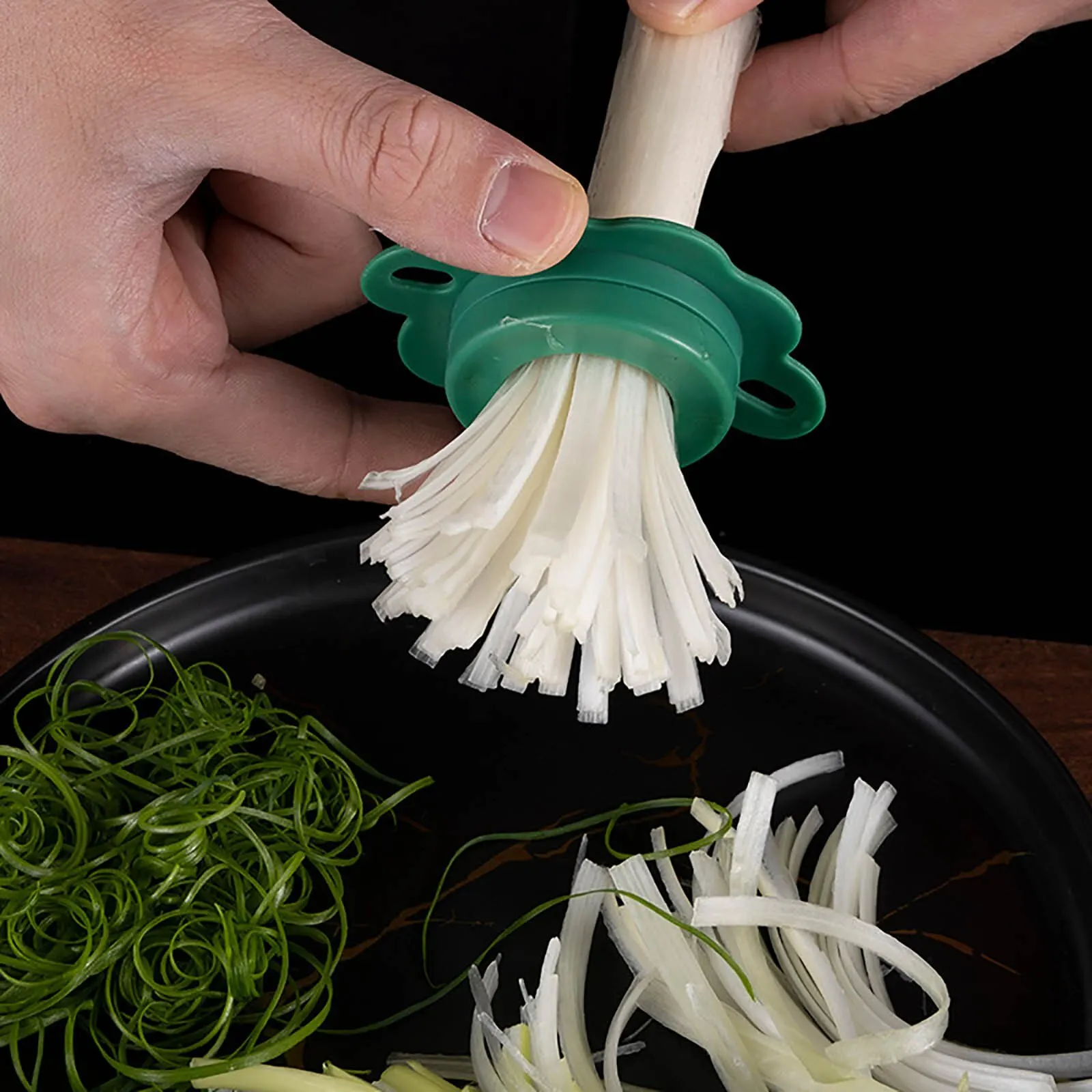 1pc, Scallion Slicer, Onion Slicer, Green Onion Shredder, Plum Blossom  Scallion Shredder, Stainless Steel Scallion Cutter, Creative Vegetable  Slicer