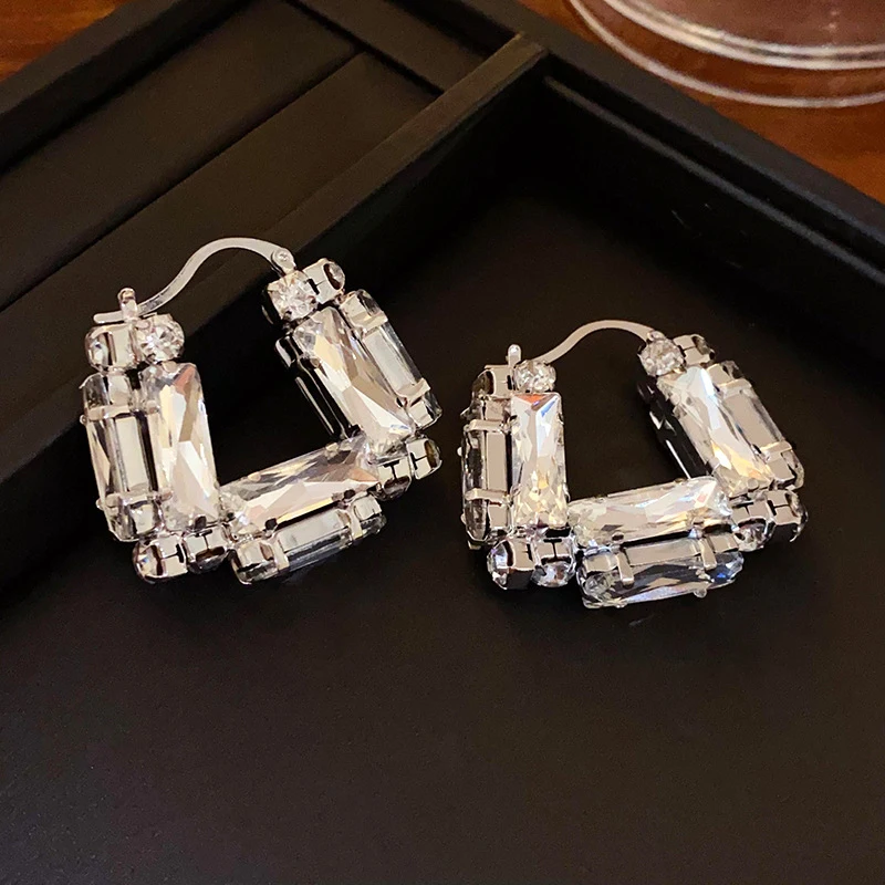 Glittering Exaggerate Elegant Simple Exquisite Earrings Women Jewelry Trendy Fashion Personality Party Gifts Accessories QD063 - 4