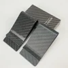 3K Twill Black Genuine Carbon Fiber Slim Credit Card Holder Wallet Carteira for Men Money Clip 5