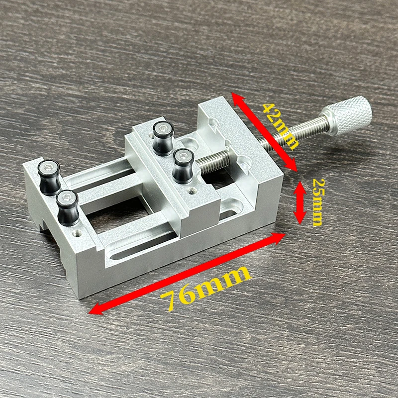 Small Precision Mini Vise Workbench Walnut Fixed Fixture Multifunctional Aluminu