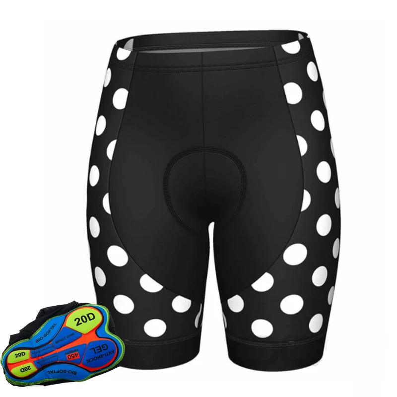 Summer Cycle Pad Shockp Women Unisex Team Cycling Shorts 20D Anti Slip Padded Gel Cycling Shorts cycling shorts cycling gel pad