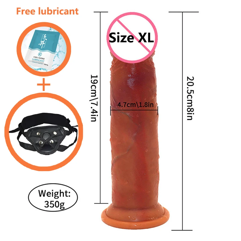16& INCH DILDO REAL FEEL REALISTIC SUCTION CUP HUGE THICK DILDO ADULT Sexy Toy 405637833921