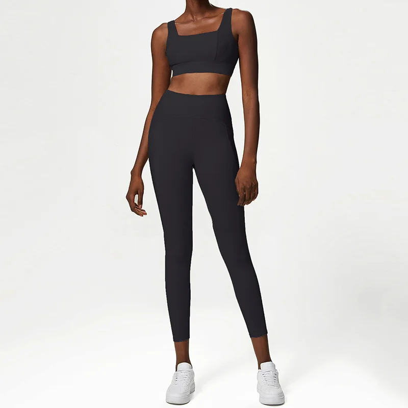 Jenny&Dave New Fashion Ladies Slim Fit Legging Pants European And American Sexy Yoga Clothing Female Nude Fitness Sets Women