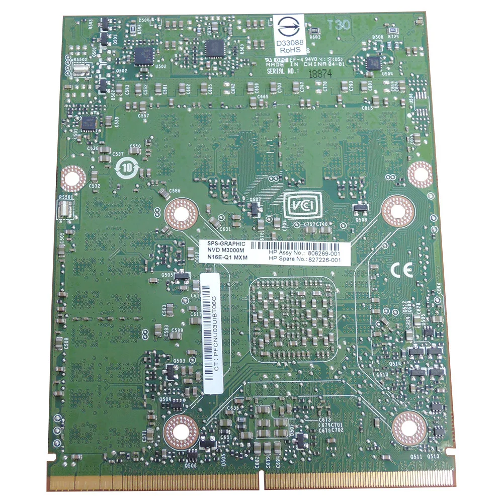 New Quadro M3000m 4GB GDDR5 Video Graphics Card For HP zBook 17 G3 For Dell  Precision 7710 7720 N16E-Q1-A1